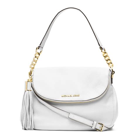 white michael kors shoulder purse|small white Michael Kors bag.